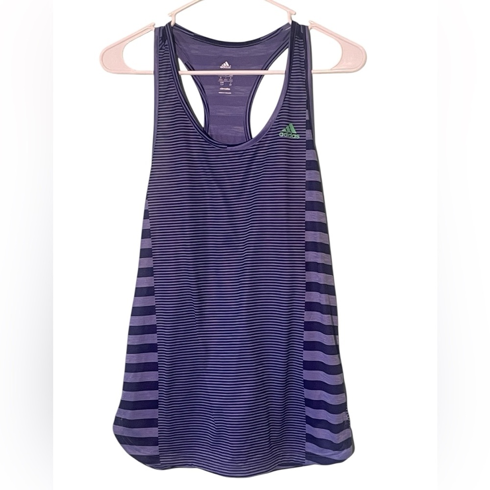 Adidas Climalite Purple Racer back tank. Size small GUC - Picture 3 of 4